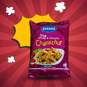 Barman’s Crispy & Crunchy Chanachur – Aloo Jhuri Style Spicy Snack Mix – 100gm
