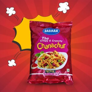Barman’s Khushbu Chanachur – The Crispy & Crunchy Spicy Namkeen Mix – 200gm