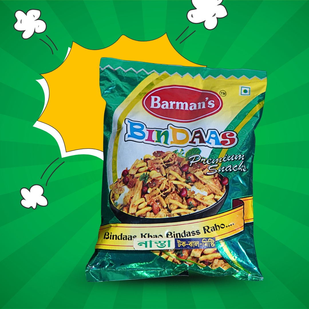 Barman’s Bindaas Premium Nasta Mix – Tok Jhal Mishti (Sweet, Sour & Spicy) Savory Snack- 100gm